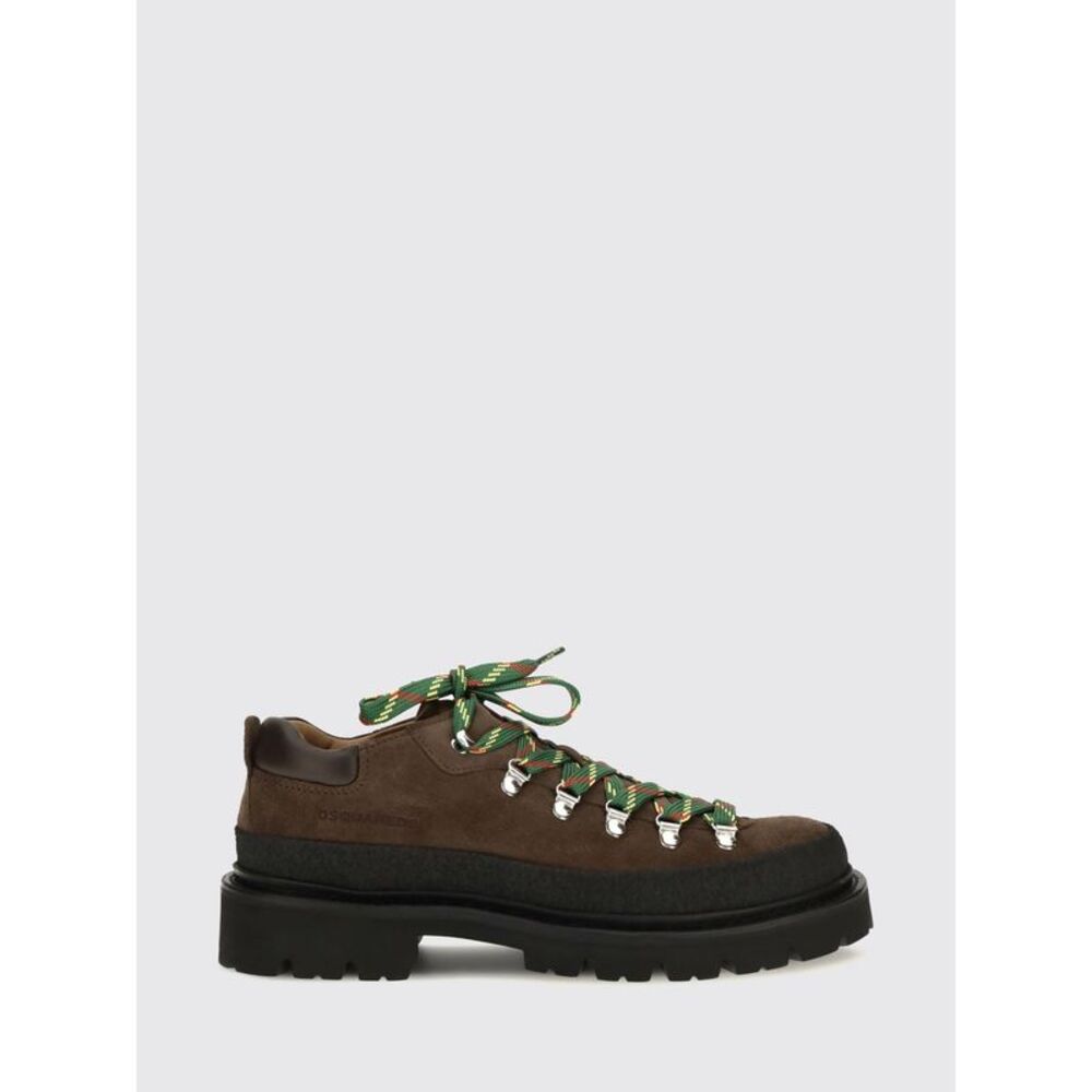 Dsquared2 Men Dsquared2 Suede Calfskin Derby Shoes With A Notched Sole